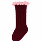 Rahigo Burgundy & Pink Socks