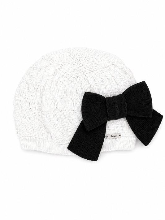 Rahigo Chic White & Black Beret