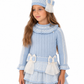 Rahigo Baby Blue & Cream drop waist dress OCT/NOV DELIVERY