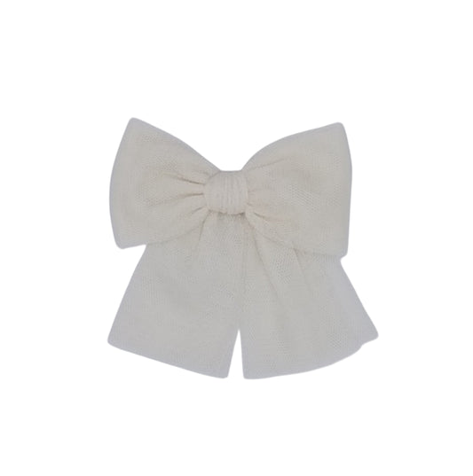 Rahigo Cream tulle bow