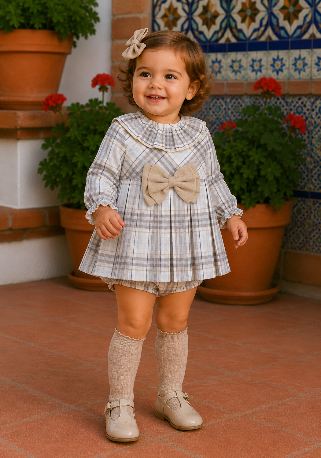 Babyferr Check dress & knickers set