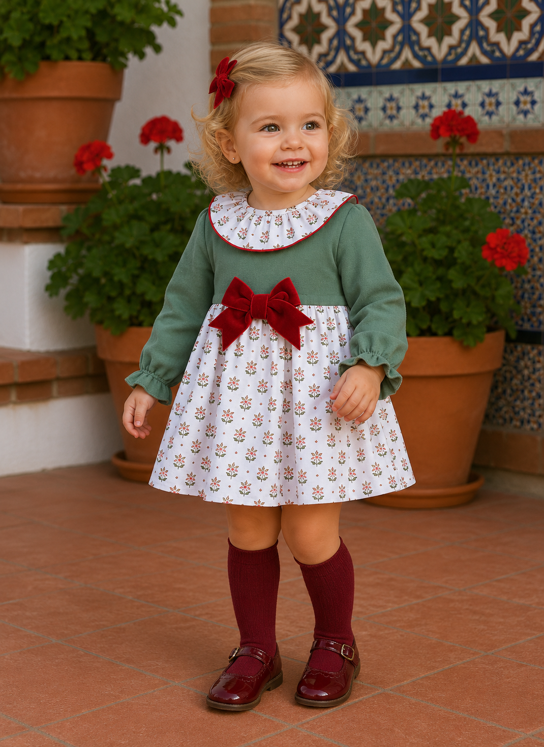 Babyferr Winter Flower dress