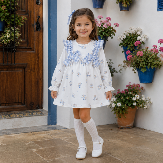 Babyferr Baby Blue Floral dress