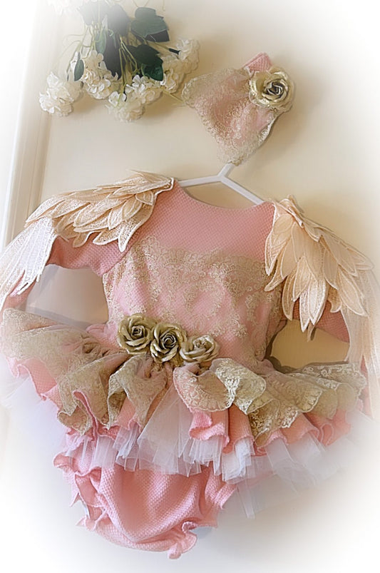 Ela Pink Flores Dress set