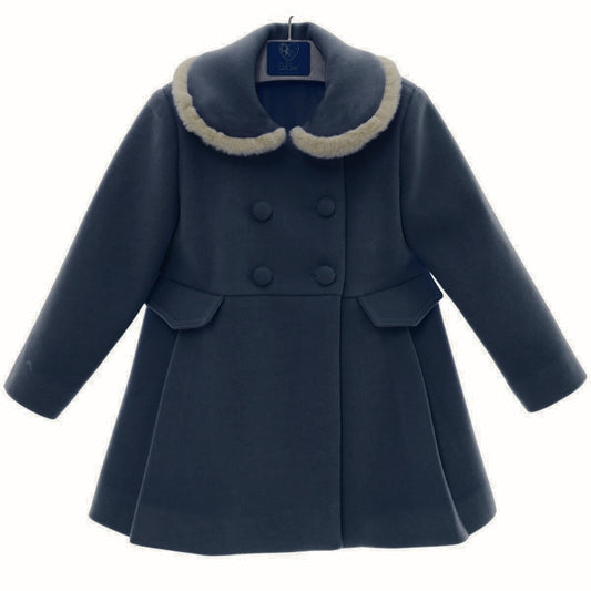 Navy Mouflon Coat