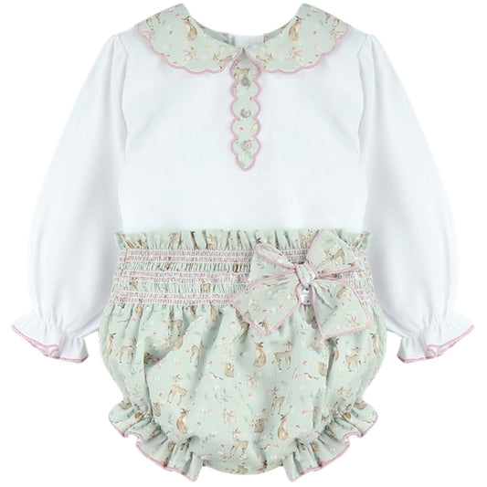Bambi blouse & bloomer set (6m-48m)