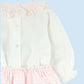 Baby Pink Check blouse & bloomer set (3m-48m)
