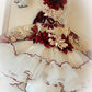 Burgundy Lace Dress set