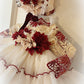 Burgundy Lace Dress set
