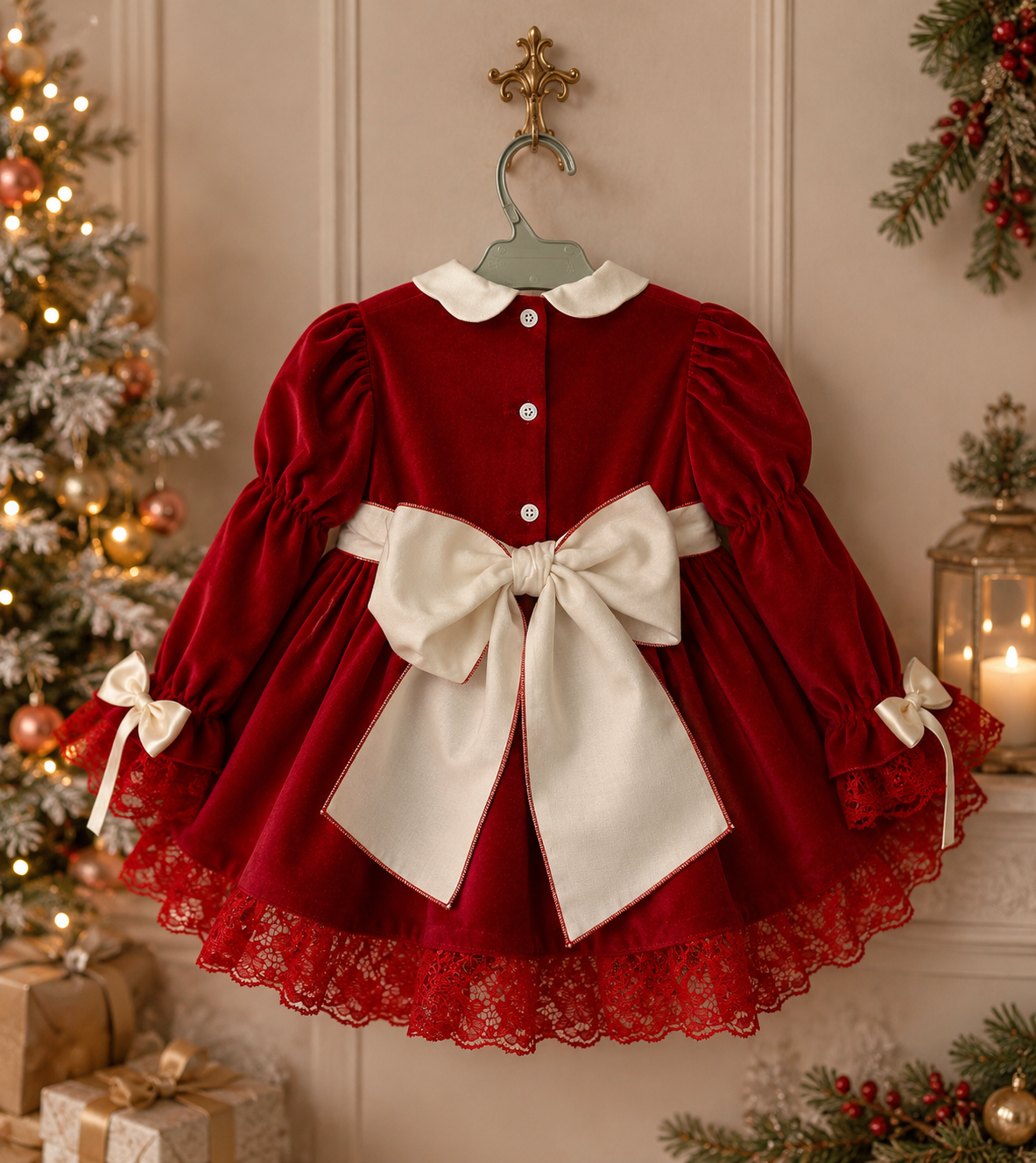 Sonata Christmas Velvet Smock