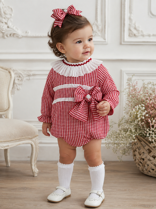 Diamonte Red Romper