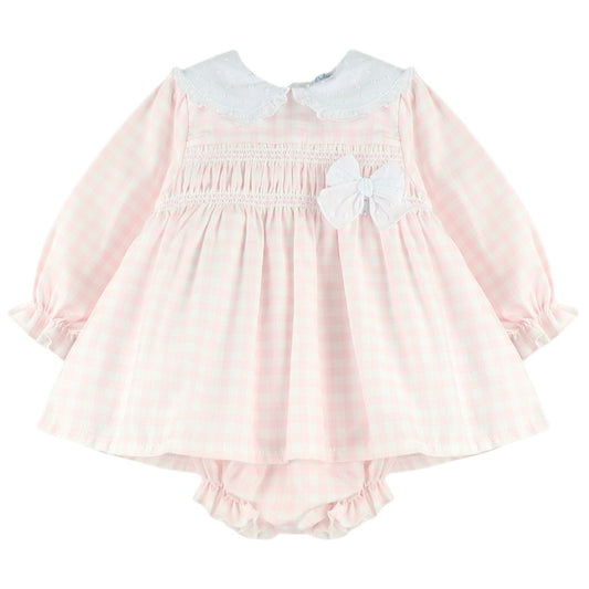 Inglaterra smocked dress & knicker set (3m-5y)