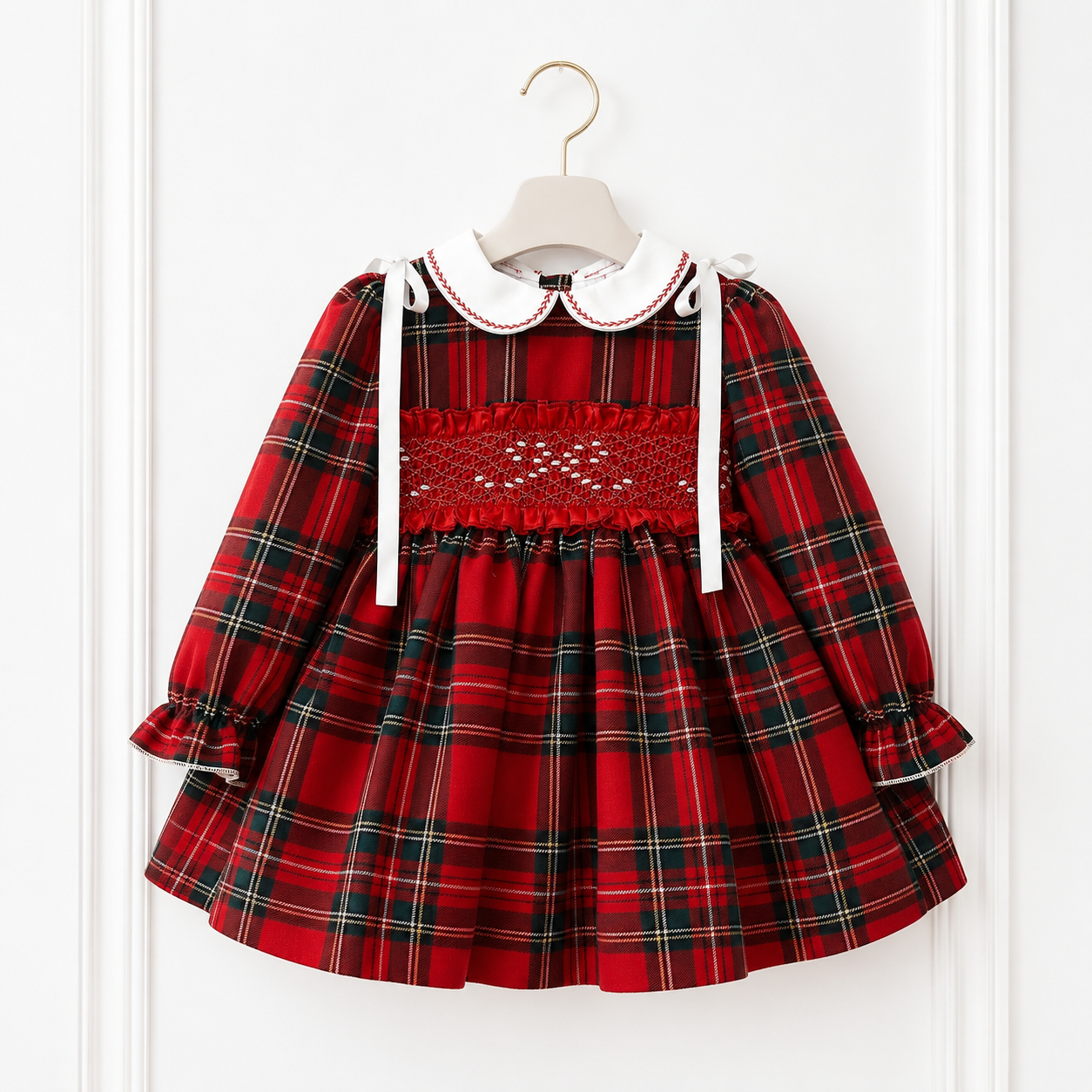 Sonata Christmas Tartan Smock Dress