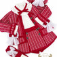 Rahigo Red & White 3 Piece set