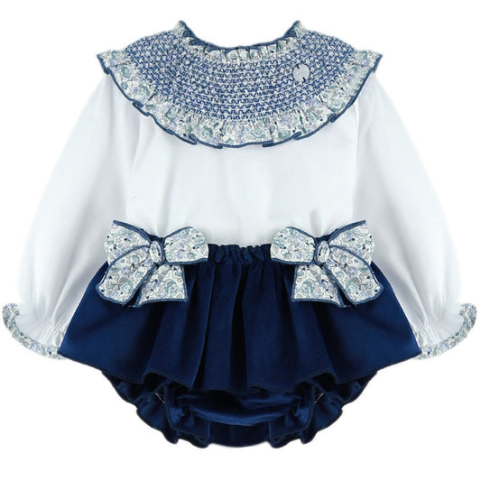 Dinamarca smocked bloomers set (1M-5Y)