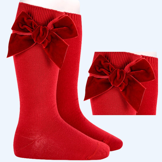Condor velvet red socks
