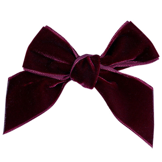 Condor Burgundy Velvet hair clips