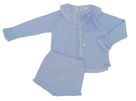 Rahigo Blue Cotton Candy 3 piece shorts set