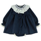 Leonor Navy Smocked dress & knickers