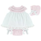 Baby Pink Knitted Dress set