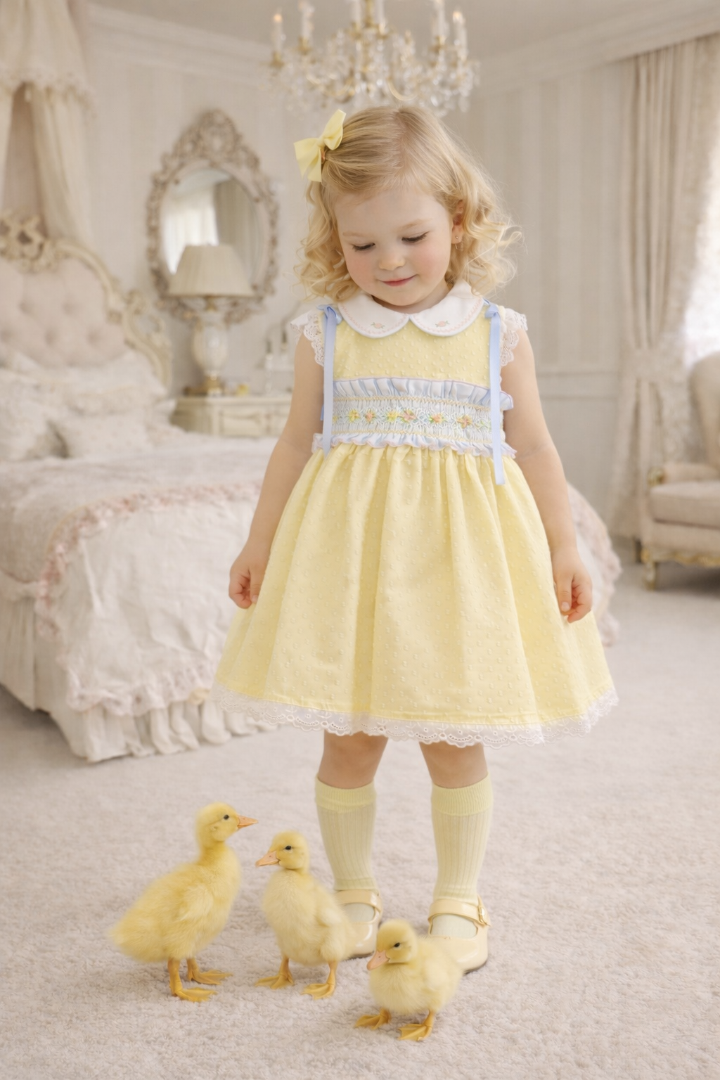 Abigail Easter Smocked Puffball