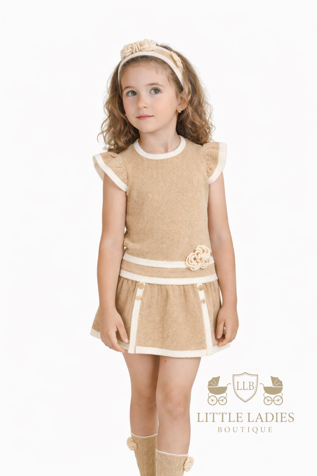 Teddy Two piece skorts set 5-10 years