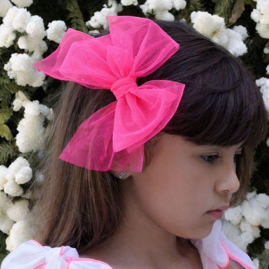 Neon Pink Bow