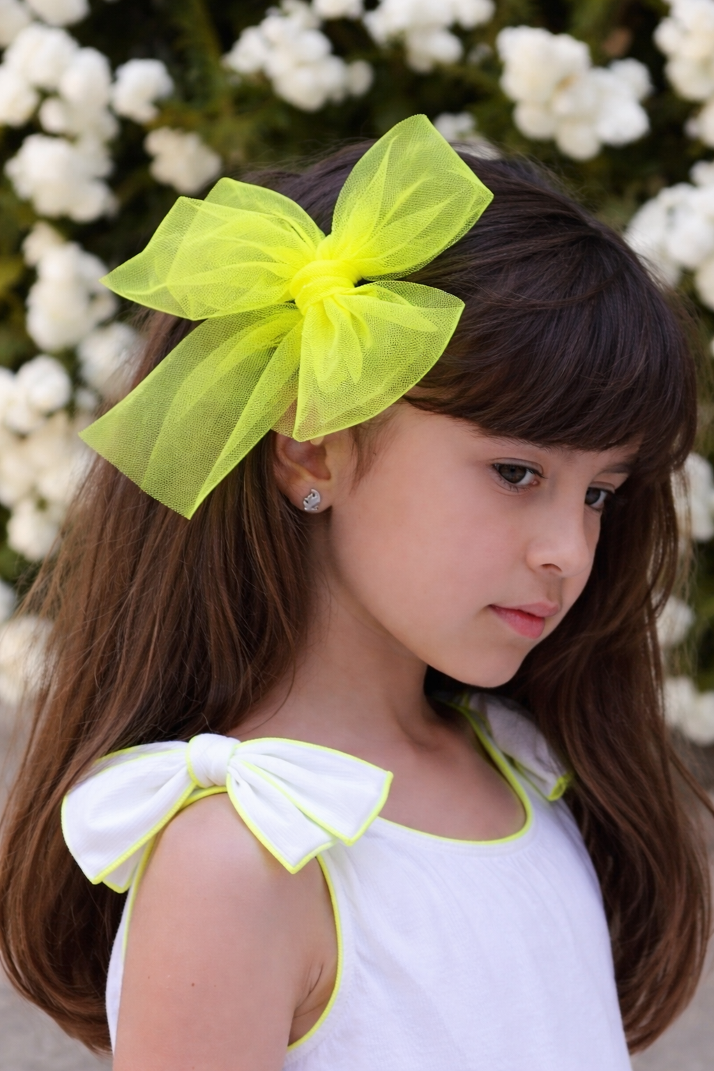Neon Yellow Bow
