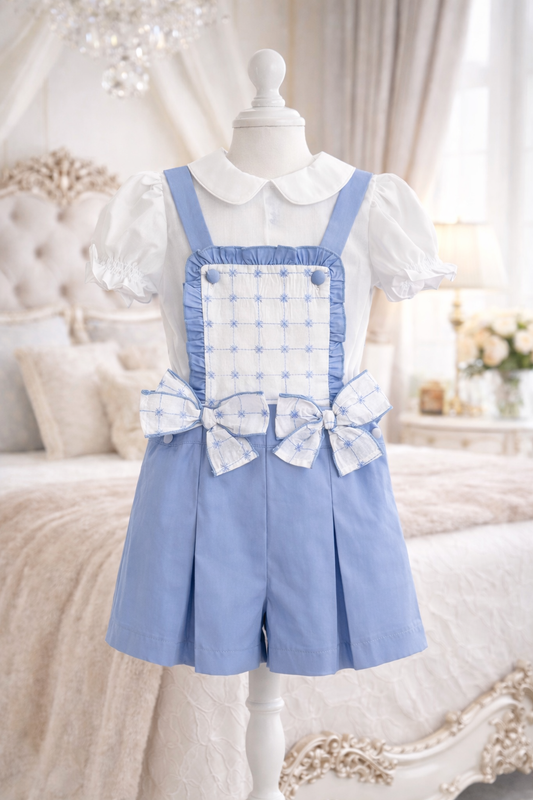 Blue Beau Blouse & Playsuit