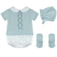 Baby Blue Set with Bonnet & Booties