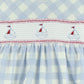 Sailor smocked romper