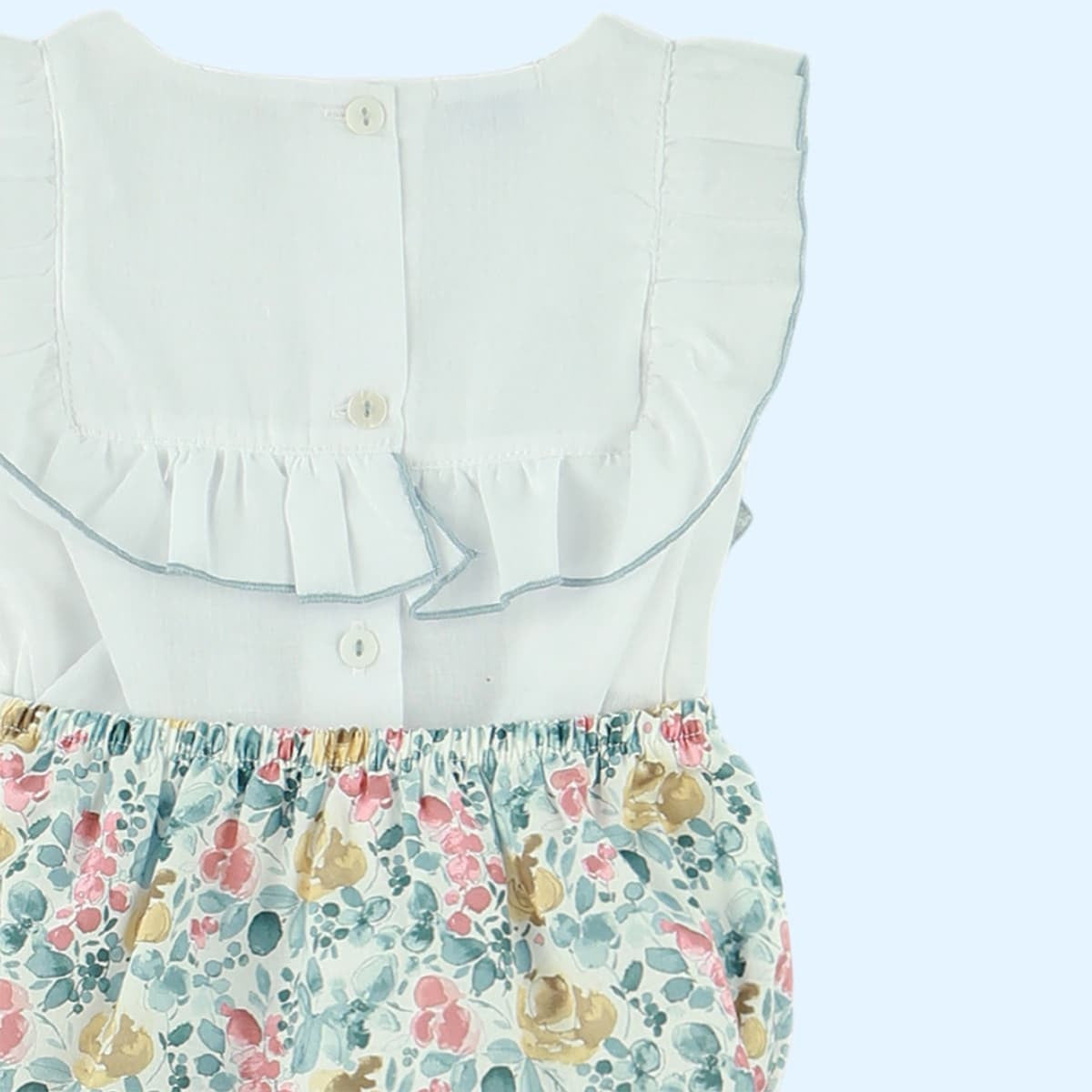 Azul en Flor Top & Bloomer set