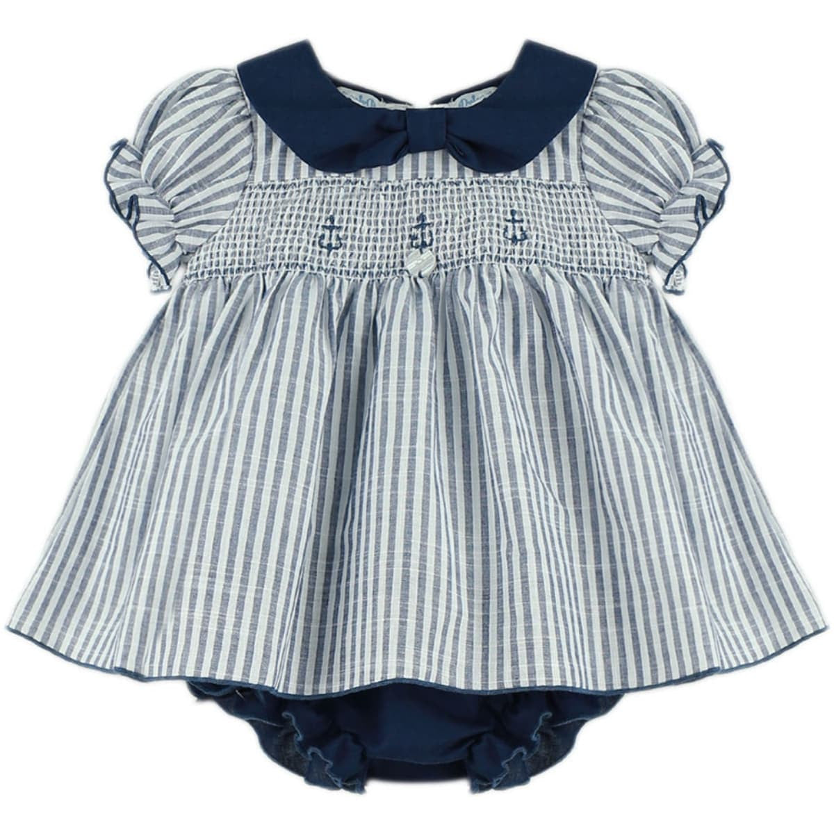 Navy Dress & Knicker set