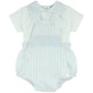 Baby Blue smocked romper set