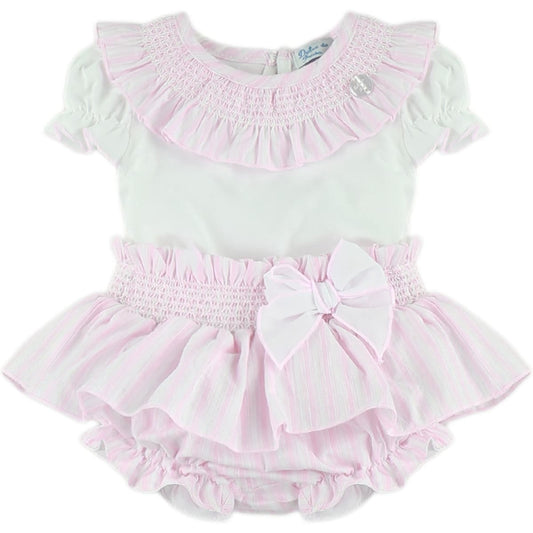 Baby Pink Top & Bloomer set
