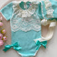 Ela Aqua knitted set