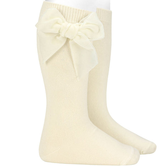 Condor velvet cream socks