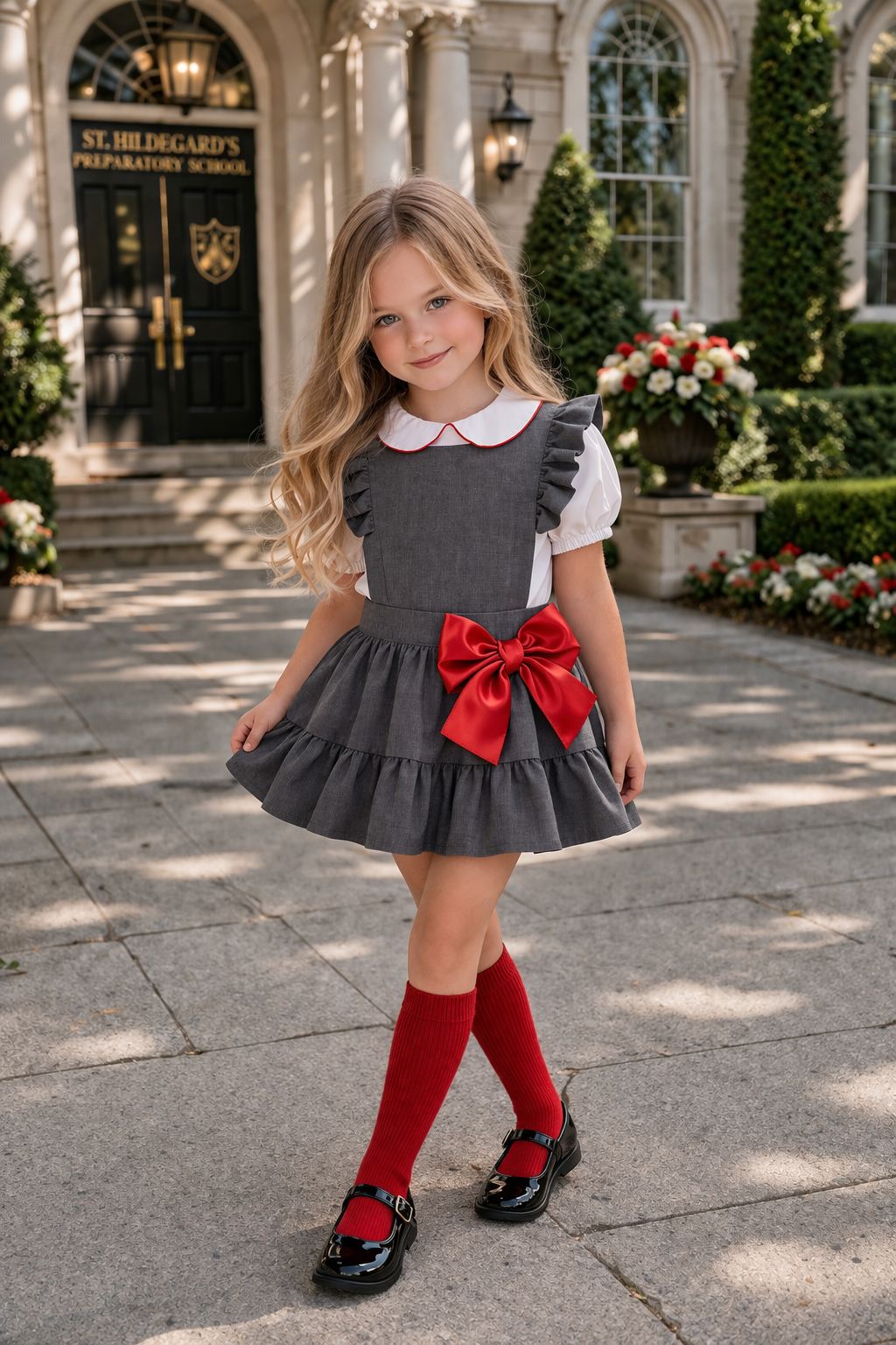 Little Ladies Ruffle Pinafore