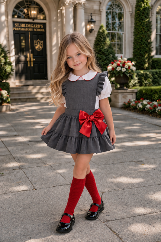 Little Ladies Ruffle Pinafore