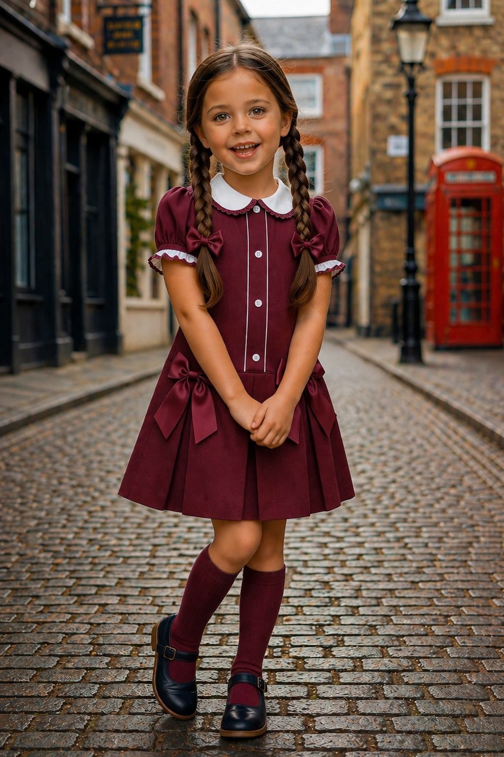 Winter Pleated School Dress