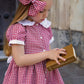 Summer school dress & Bow