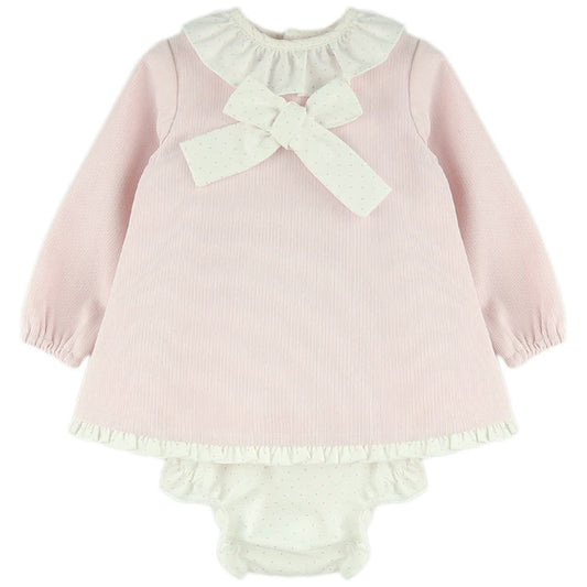 Pink Bow Dress & Knicker Set
