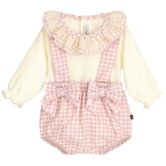 Berg Pink Romper & Blouse Set