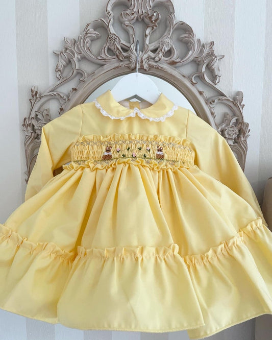 Sonata bunny smocked dress
