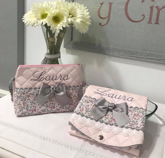 Personalised wash bag & foldable changing mats