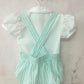 VE23-15 MINT STRIPE ROMPER SET