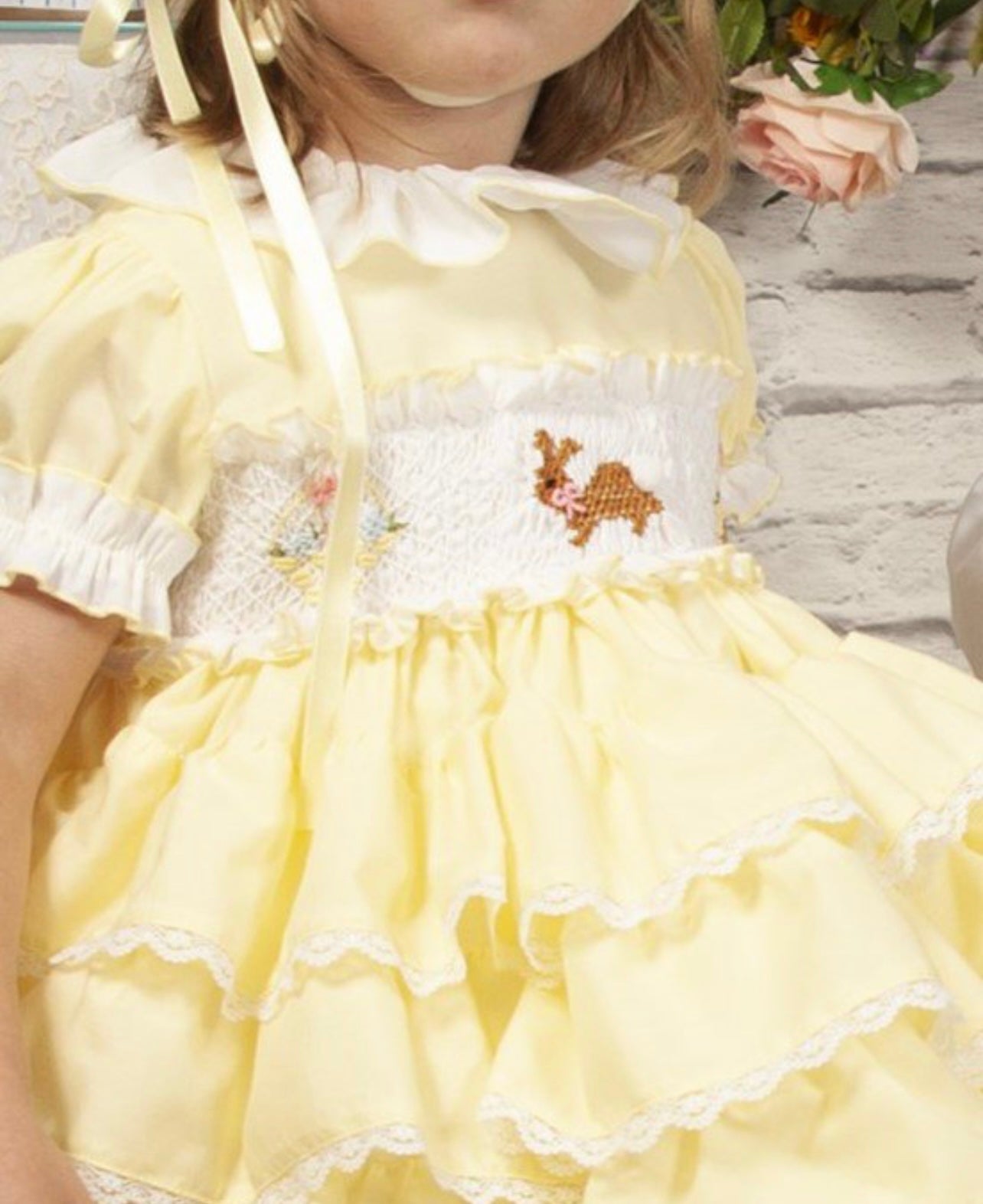 PC23-03 Easter smocked dress