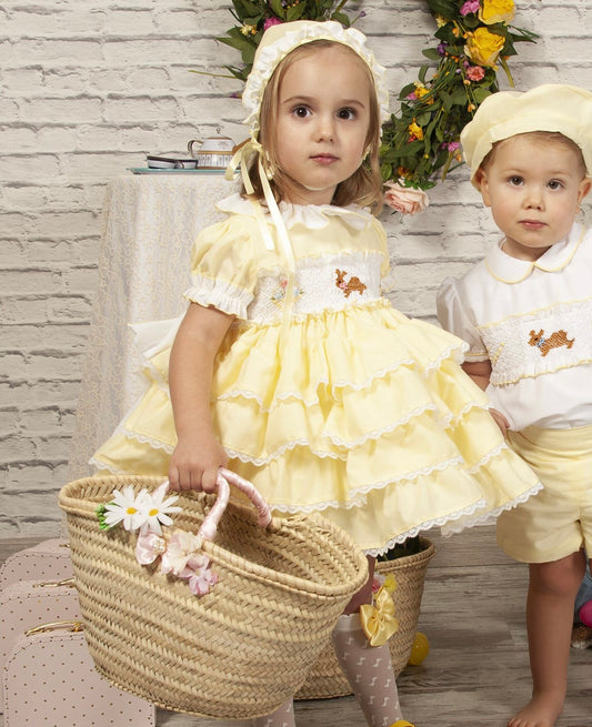 PC23-03 Easter smocked dress