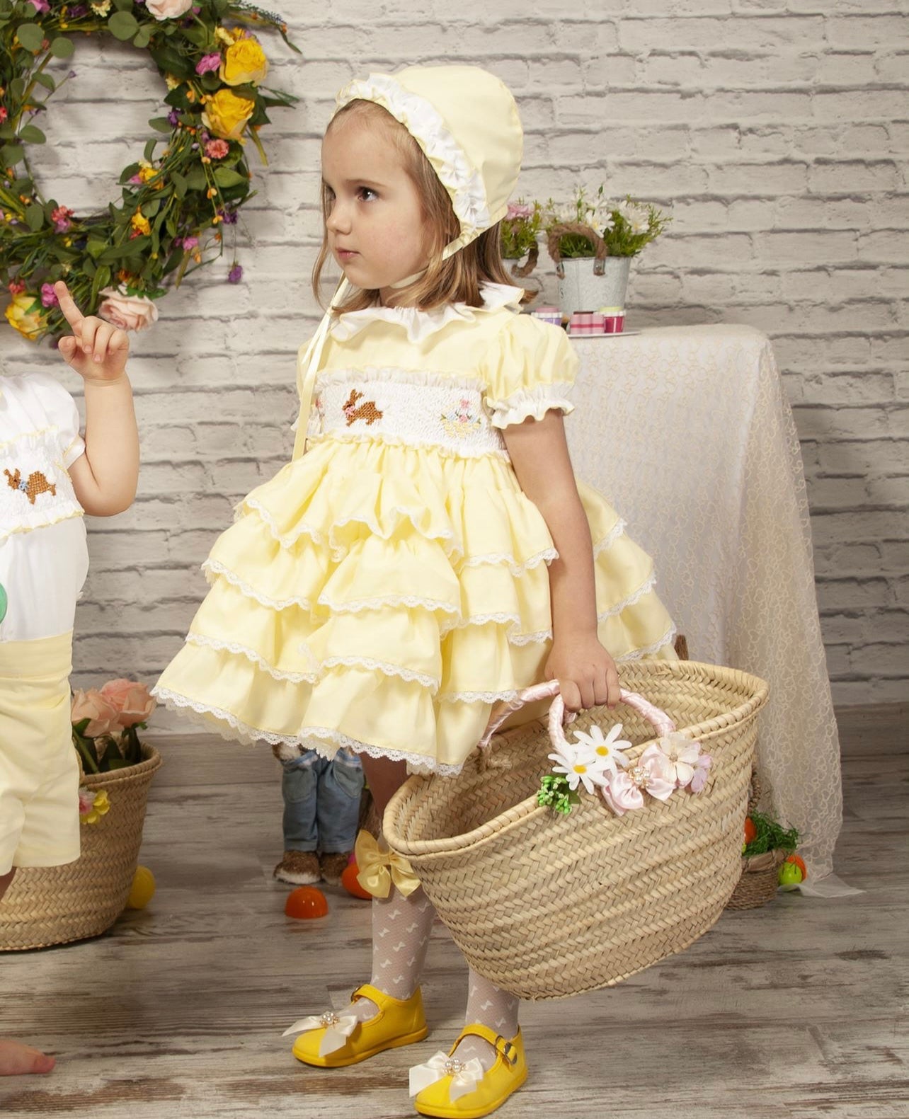 PC23-03 Easter smocked dress