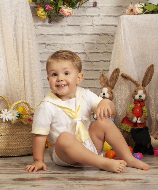 PC23-11 Boys lemon sailor set